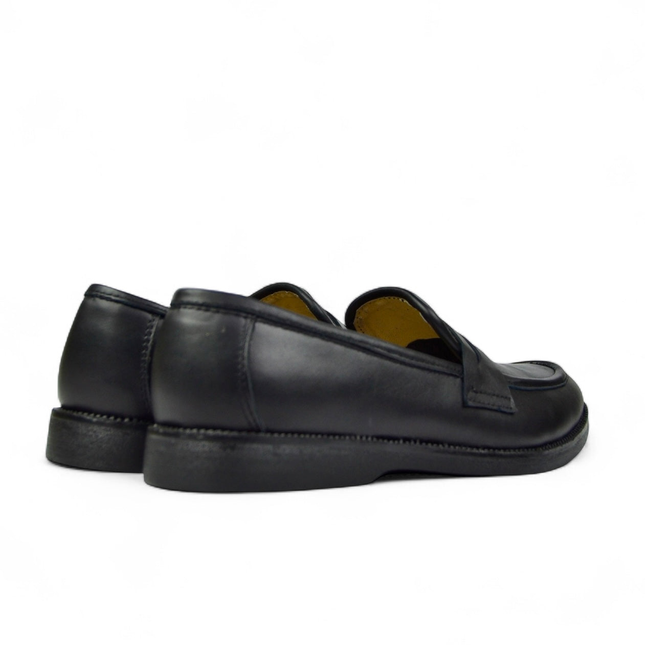 Leazus - Leather College Loafer - Black