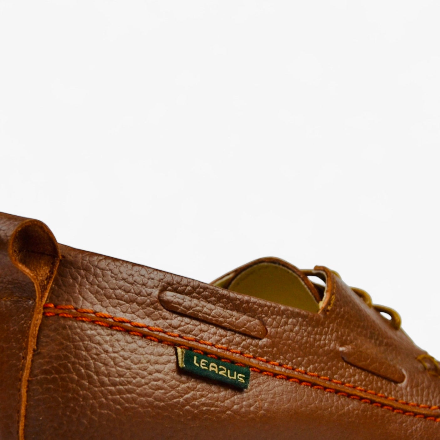 Leazus - Leather Boat Shoes - Havana