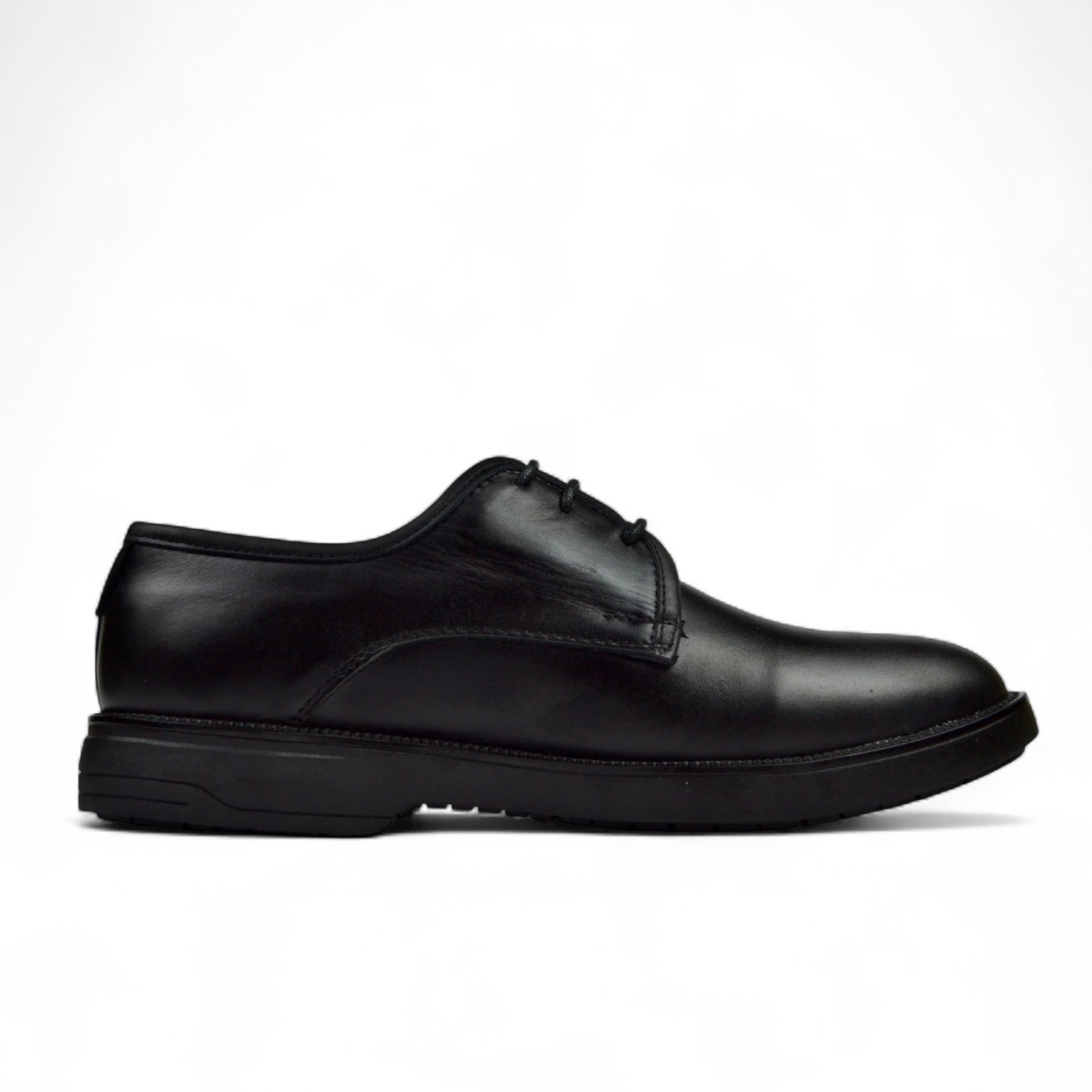 Leazus - Everyday Derby Shoes - Black