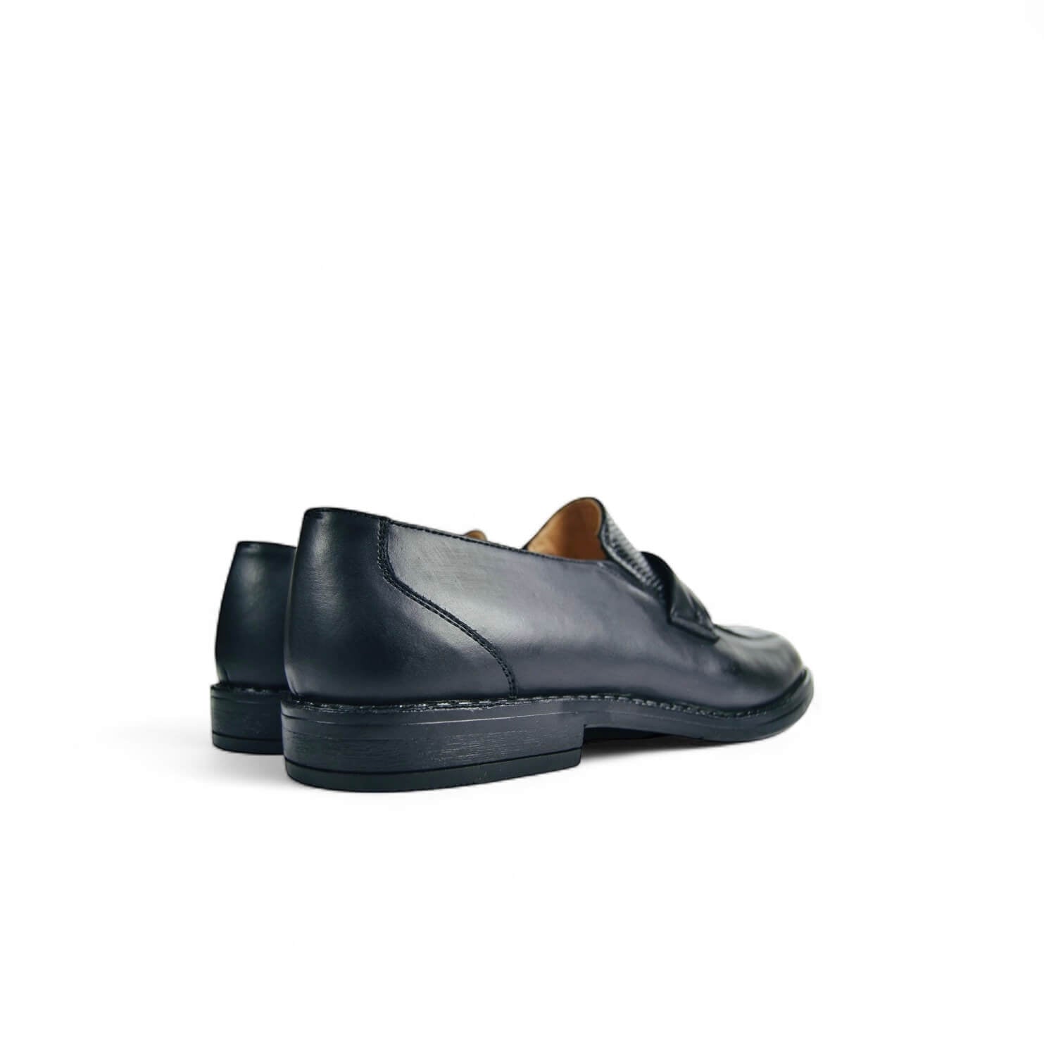 Leazus - Two-Tone Loafer - Black