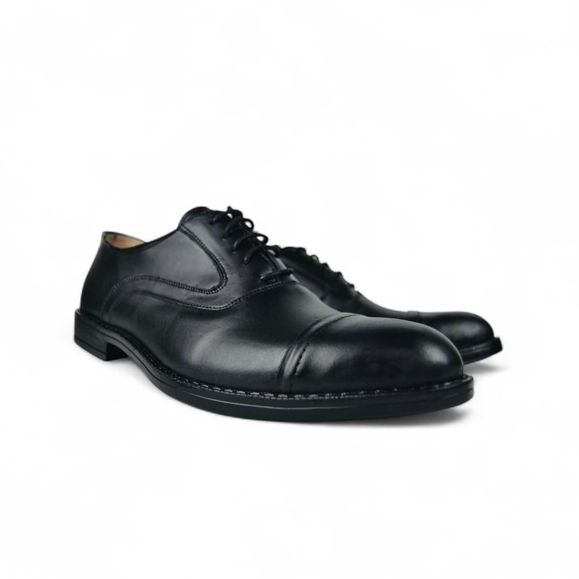 Leazus - Cap-Toe Derby - Black