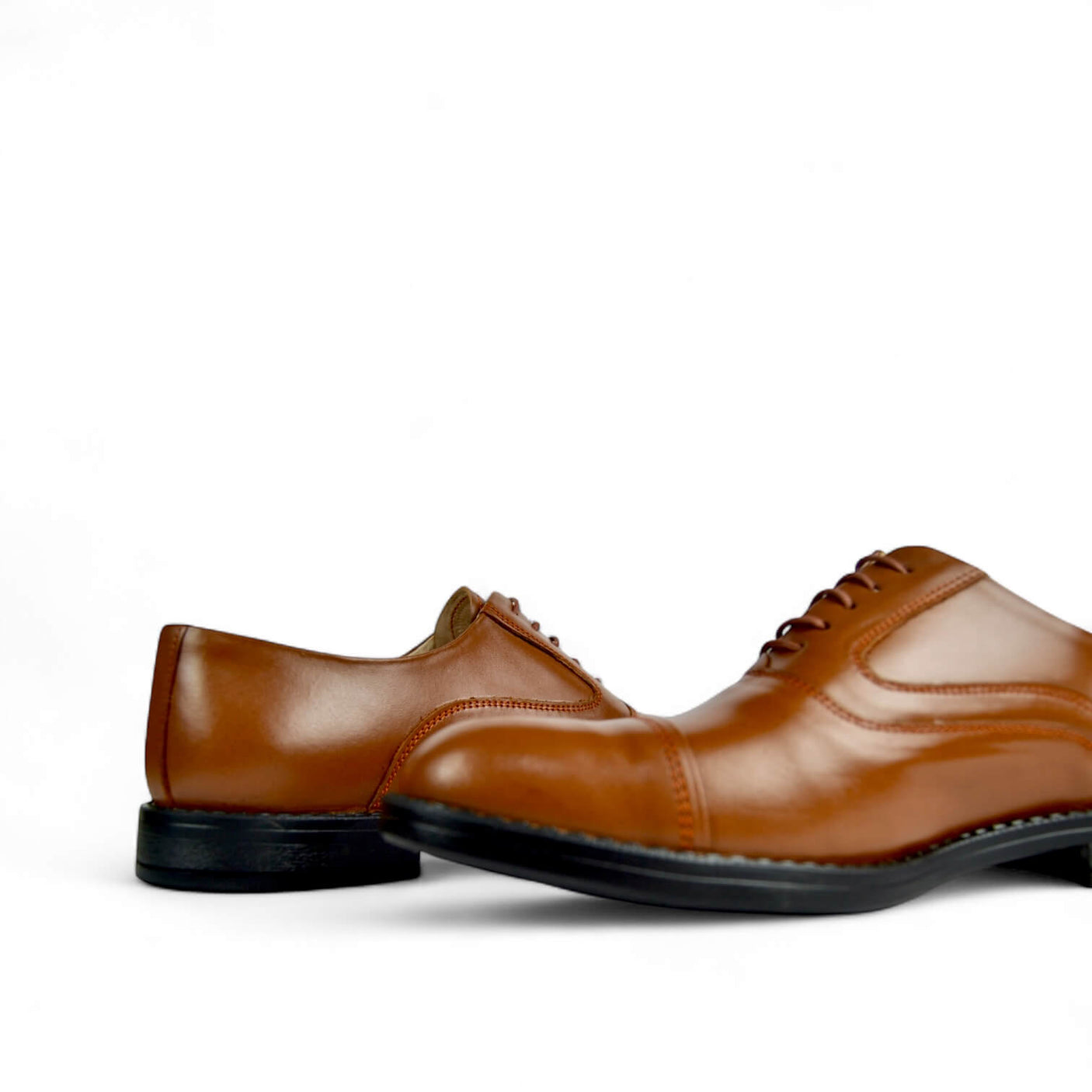 Leazus - Cap-Toe Derby - Havana