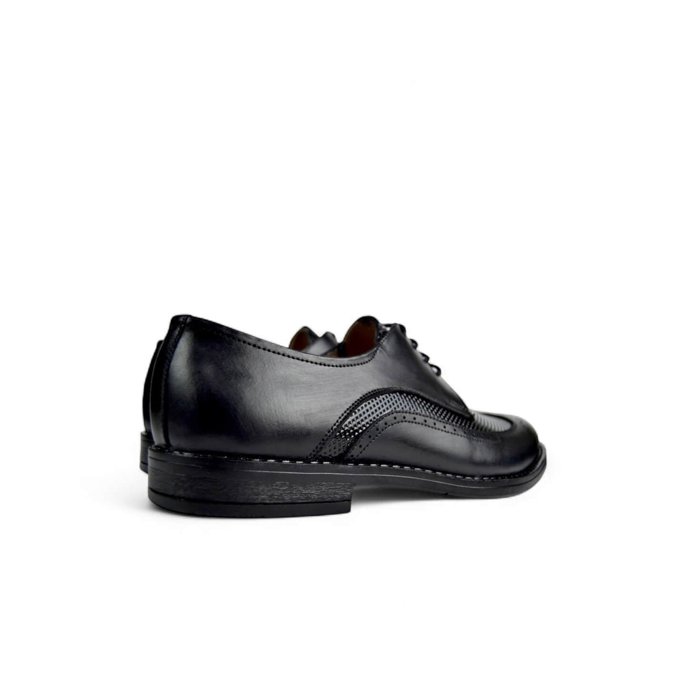 Leazus - Two-Tone Oxford Brogue - Black