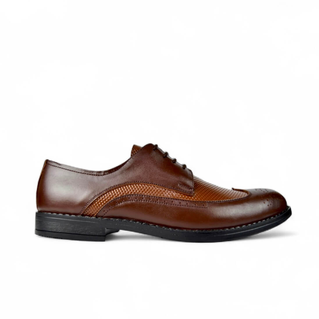Leazus - Two-Tone Oxford Brogue - Brown