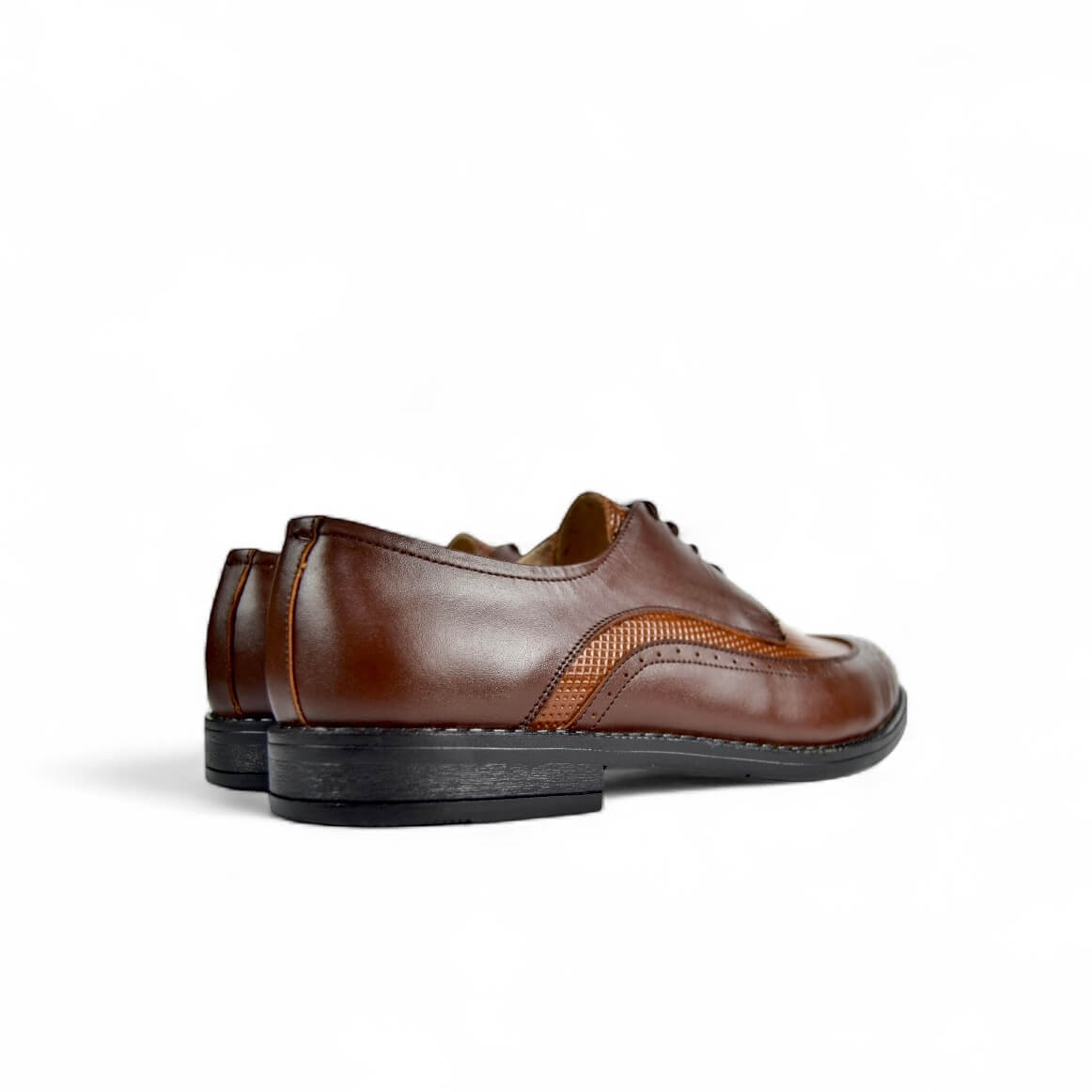 Leazus - Two-Tone Oxford Brogue - Brown