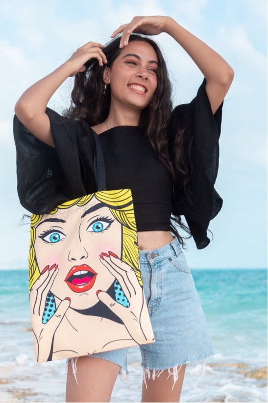 حقيبة توت ويفز - زرقاء