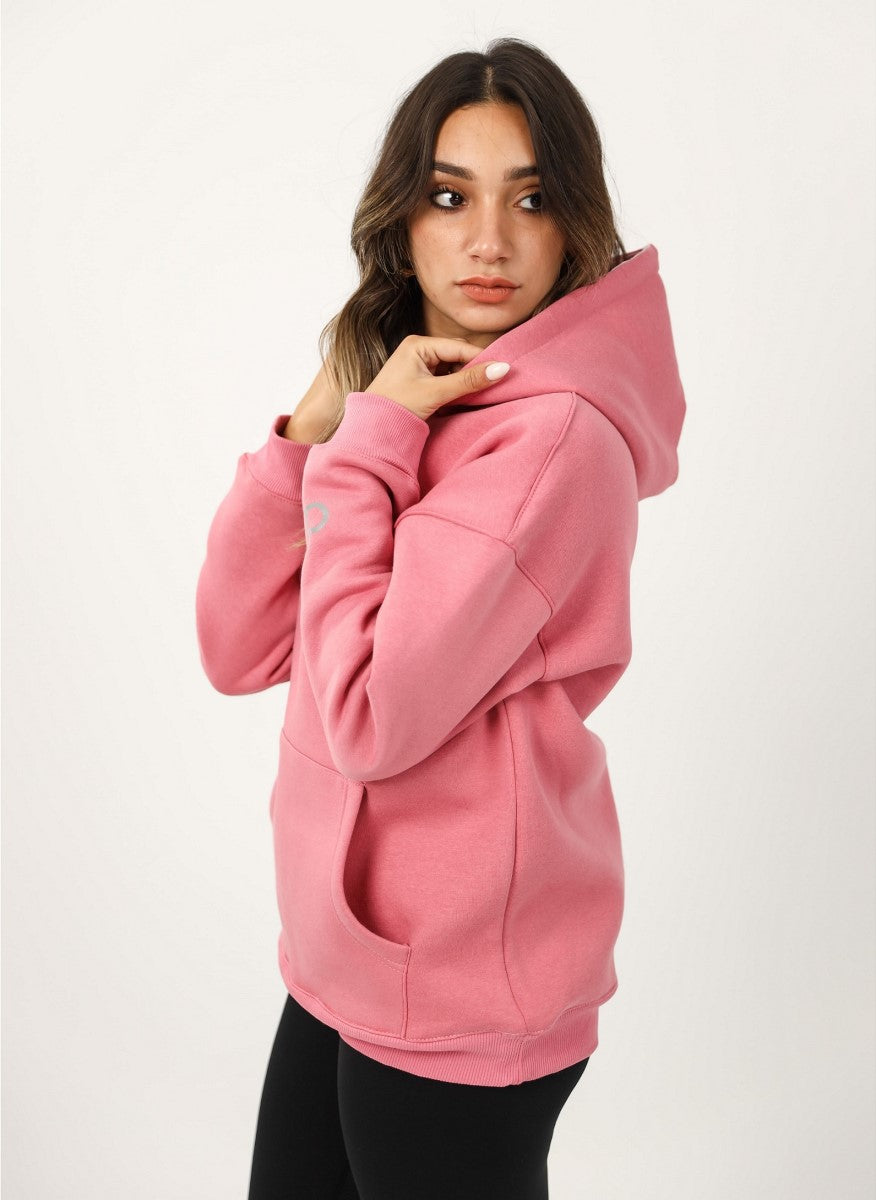 Shechick - Iconic Dusty Pink Over Sized Hoodie