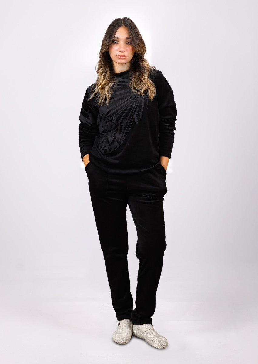 شيك شيك - طقم بيجاما  مطبوع للنساء