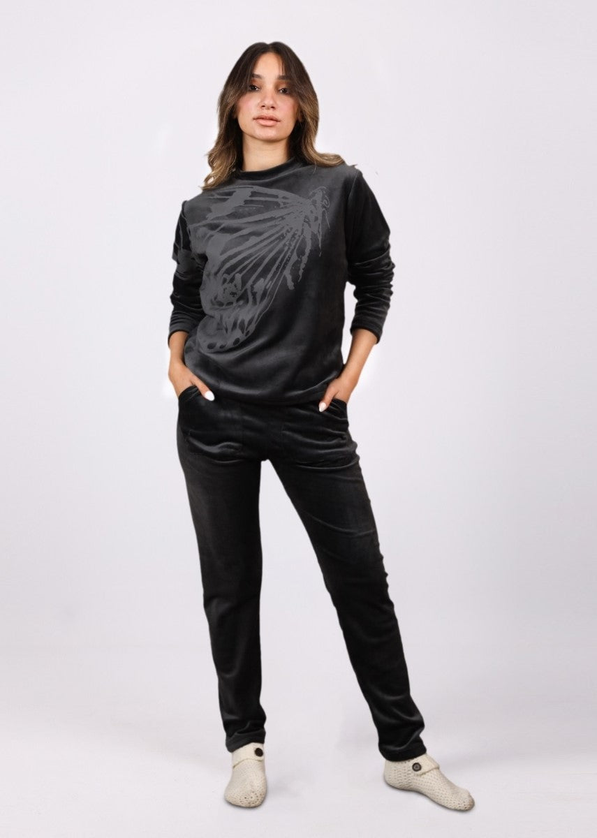 شيك شيك - طقم بيجاما  مطبوع للنساء