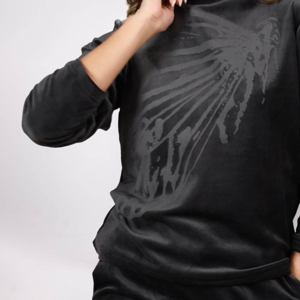 شيك شيك - طقم بيجاما  مطبوع للنساء