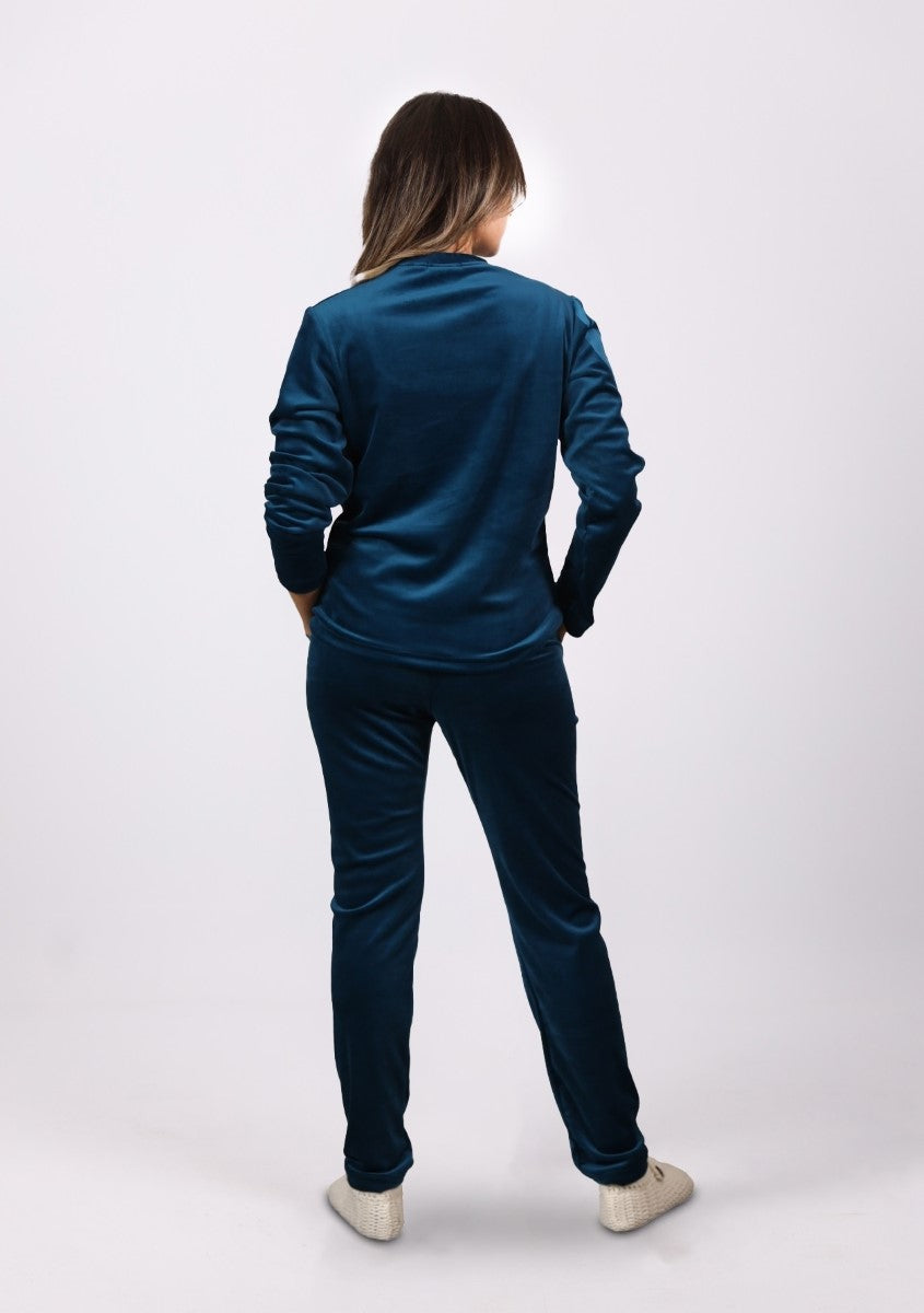 شيك شيك - طقم بيجاما  مطبوع للنساء