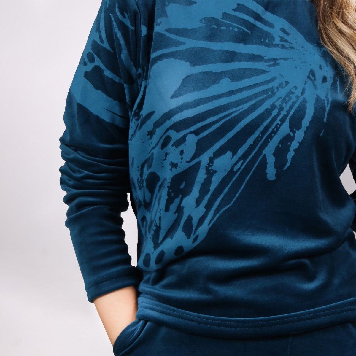 شيك شيك - طقم بيجاما  مطبوع للنساء