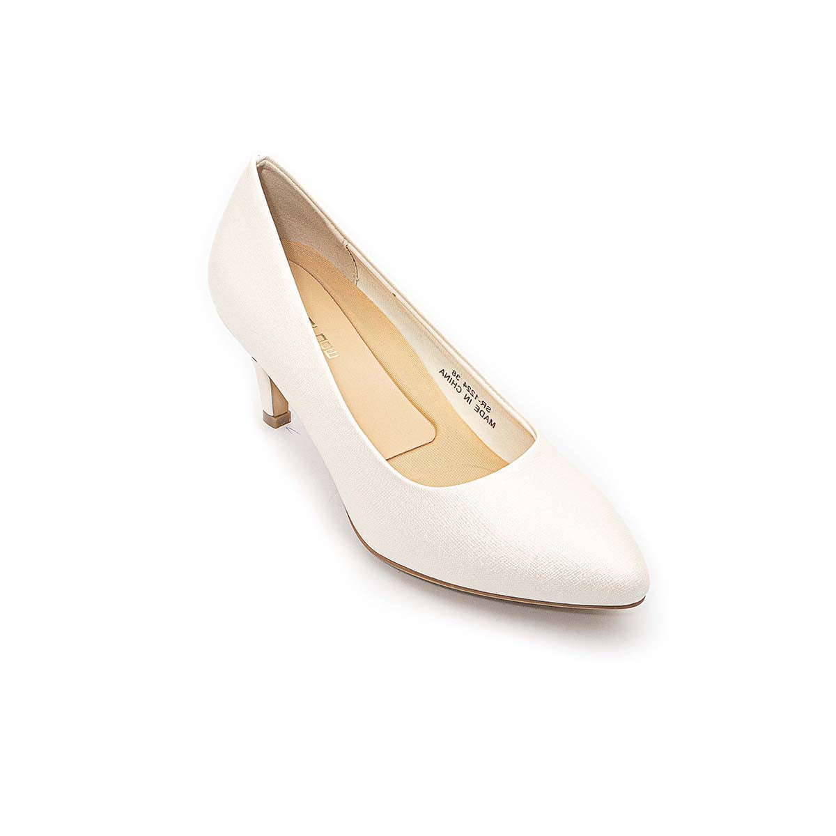 شو رووم - جزمة كعب جلدي للنساء