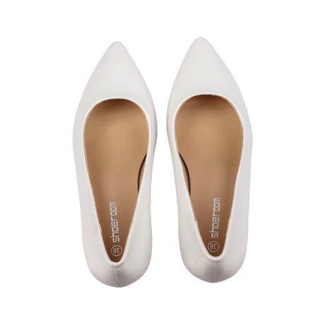 شو رووم - جزمة كعب جلدي للنساء