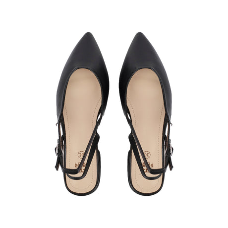 شو رووم - جزمة كعب جلدي للنساء