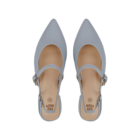 شو رووم - جزمة كعب جلدي للنساء