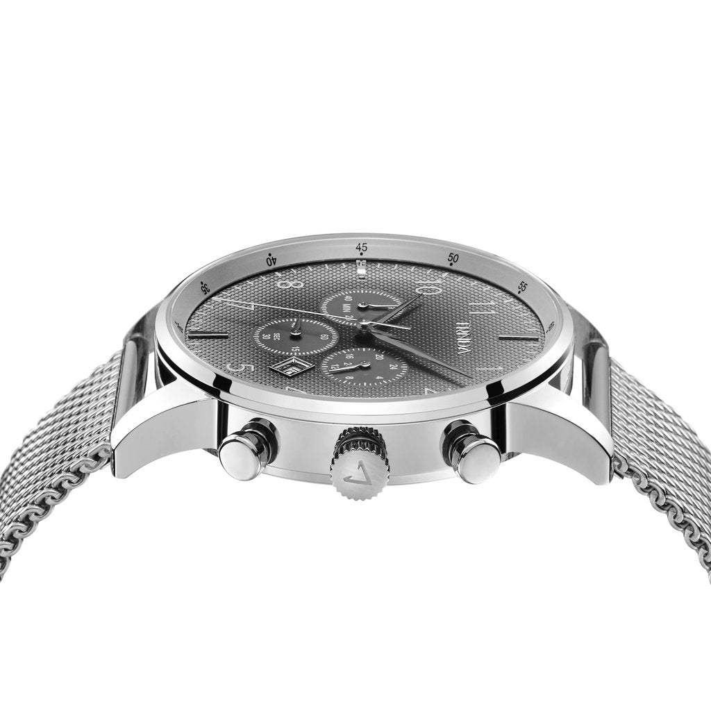 TRNDA STAINLESS STEEL 43MM MESH DIAL - TIMELESS STYLE FOR THE MODERN MAN