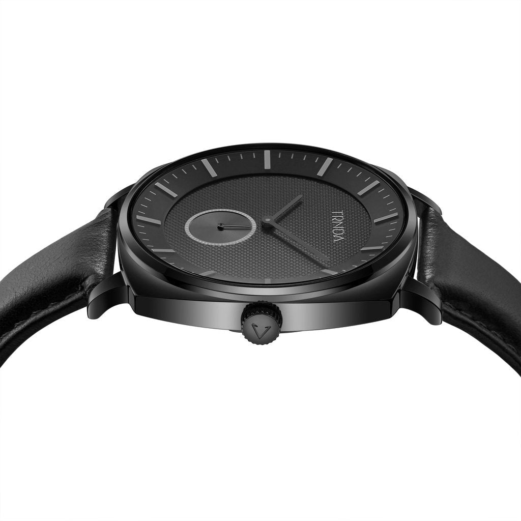 TRNDA SQUARE BLACK STAINLESS STEEL MEN'S WATCH - TIMELESS STYLE & RELIABLE FASHION STATEMENT