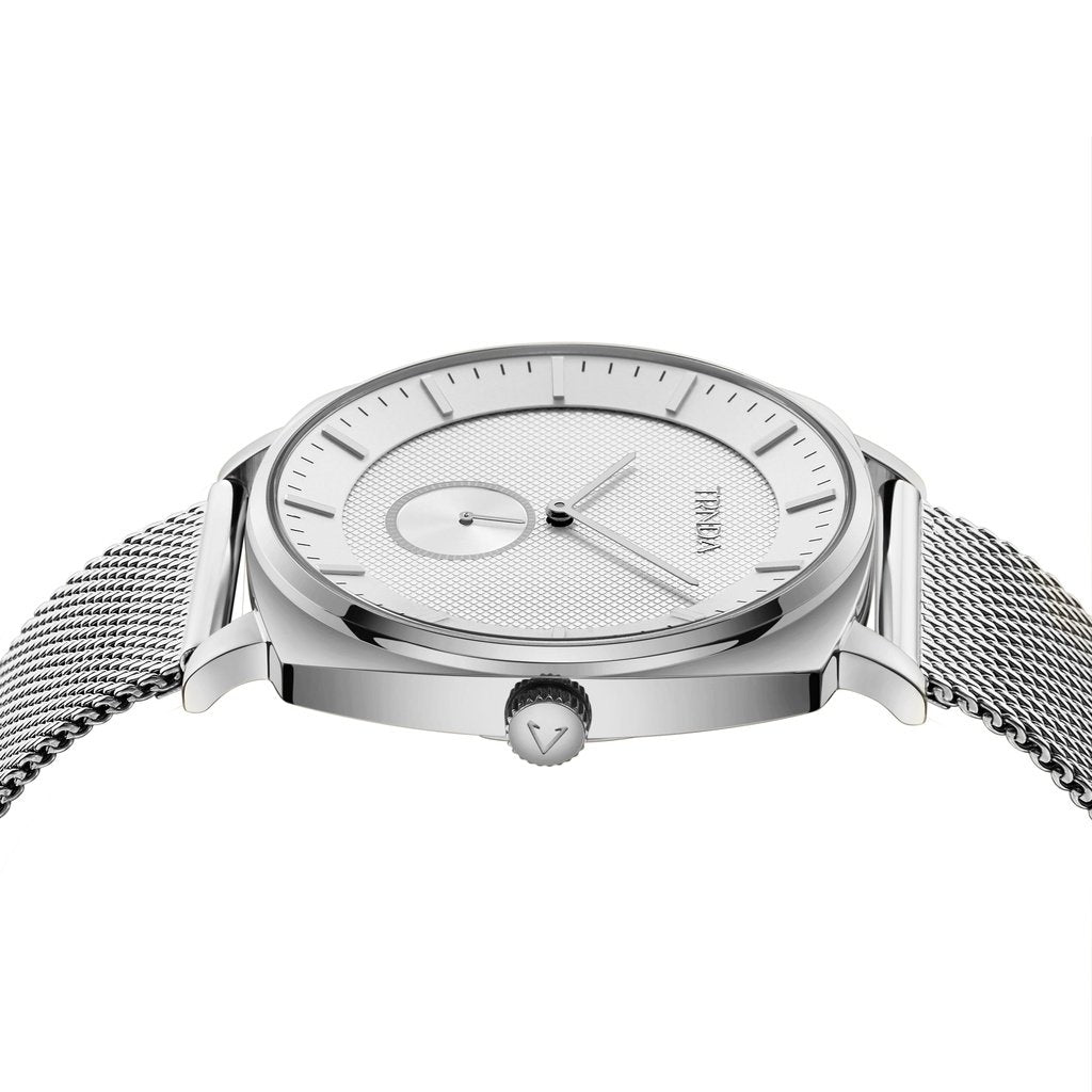 TRNDA SQUARE SILVER STAINLESS STEEL MEN'S WATCH - TIMELESS STYLE & DURABILITY