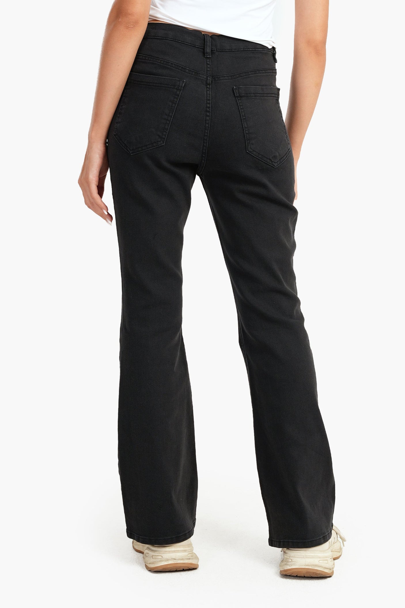 Carina -Grey Flare Jeans