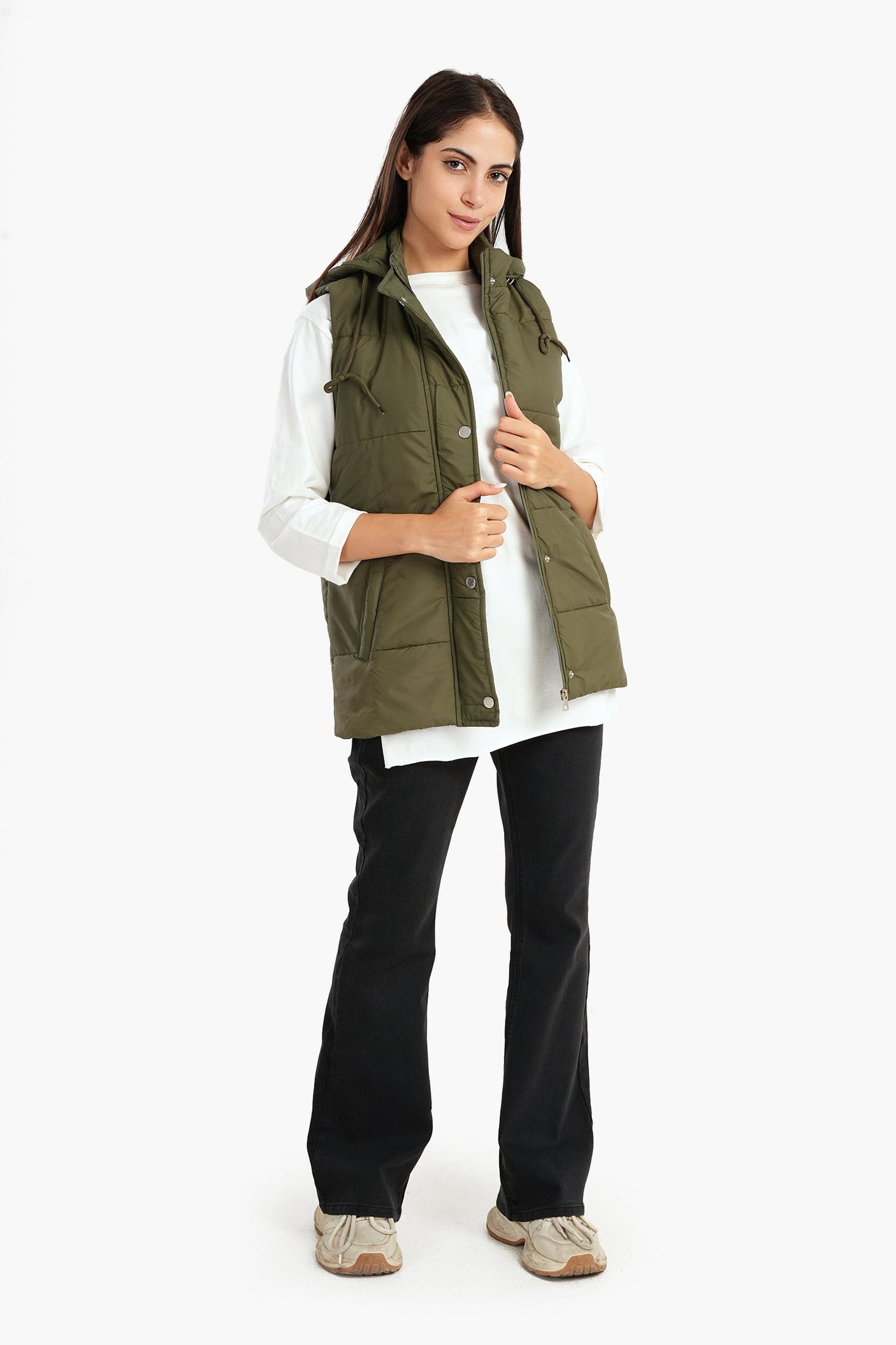 Carina -Grey Flare Jeans