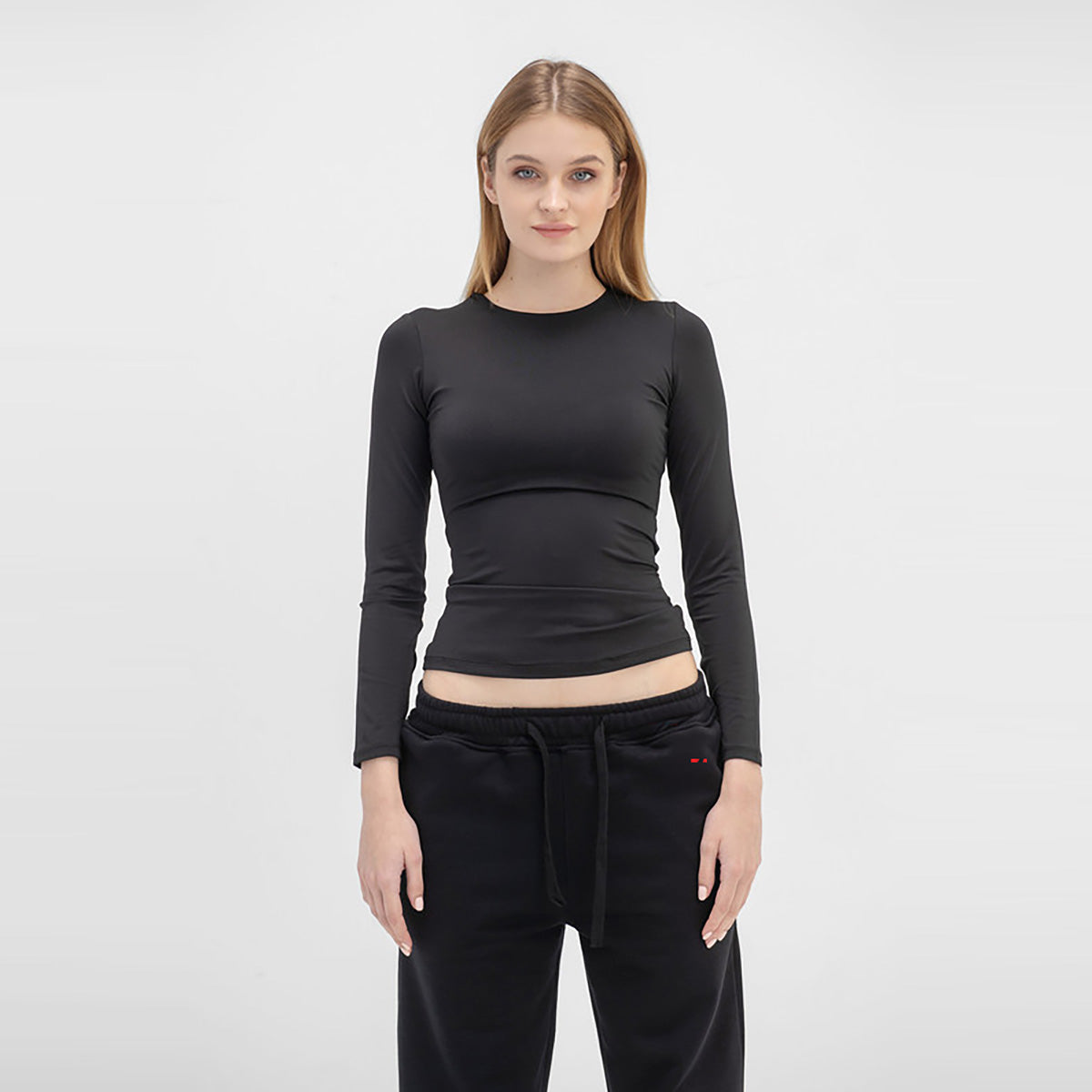 فيرمو - توب برقبة دائرية وأكمام طويلة للنساء