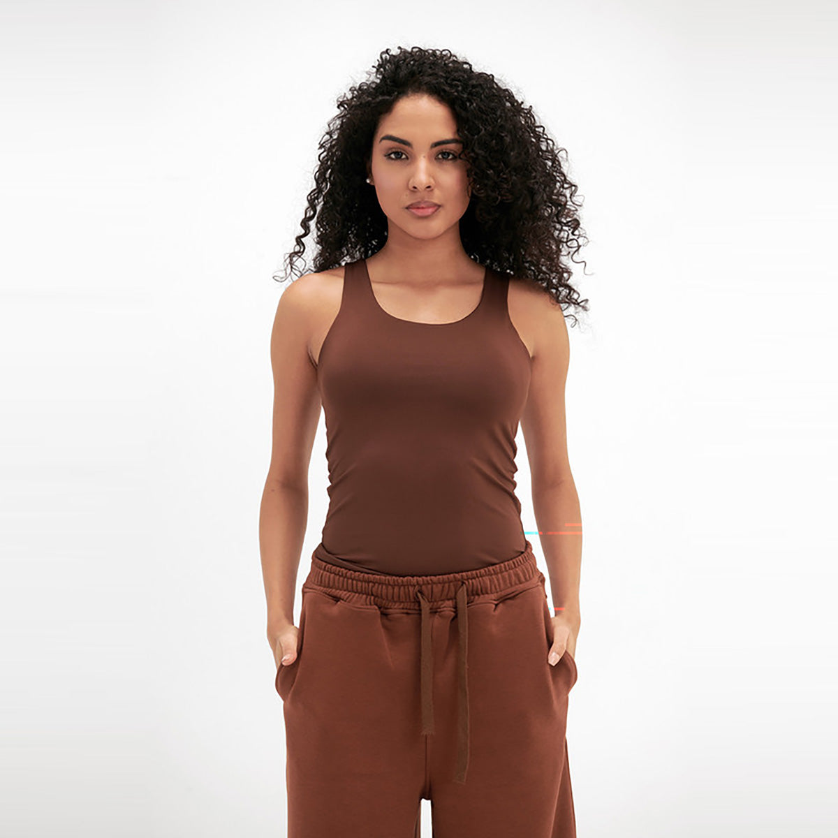 فيرمو - بلوزة بدون أكمام بياقة واسعة للنساء