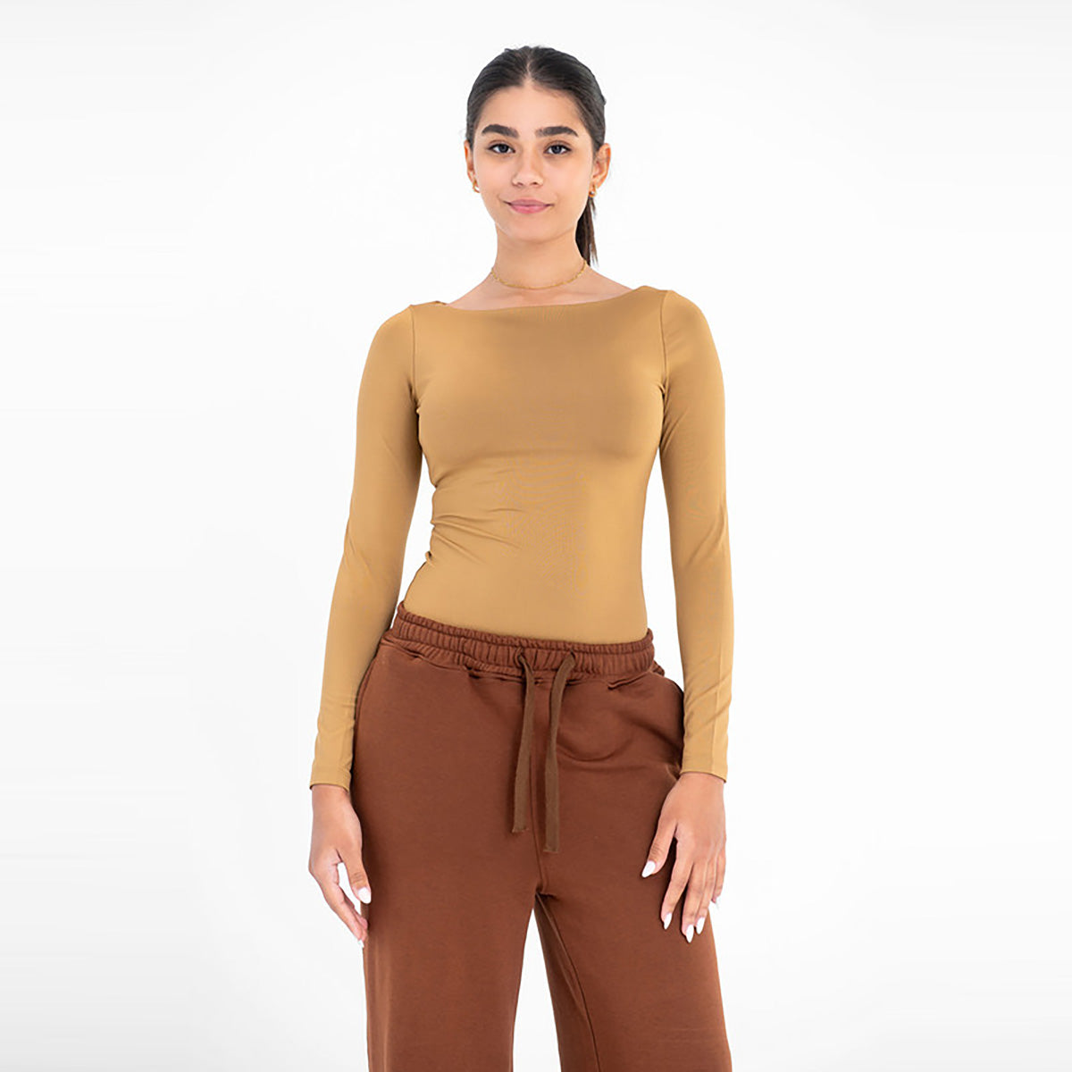 فيرمو - بلوزة بفتحة رقبة عريضة للنساء