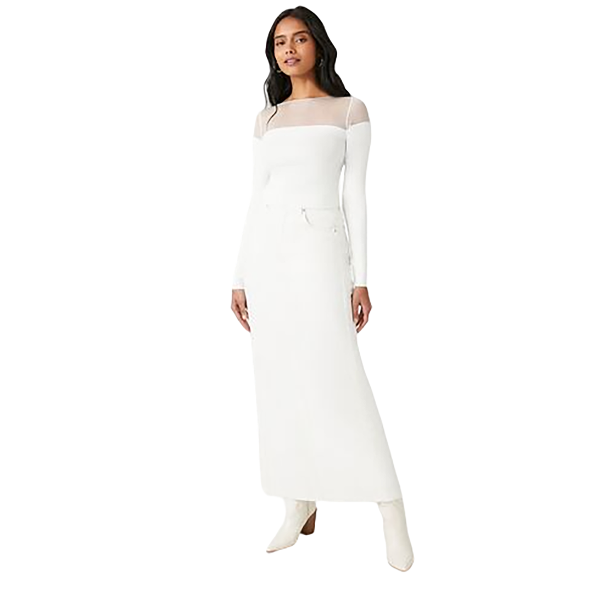 Forever 21 - Sweater-Knit Illusion Crop Top - Sold by FIG