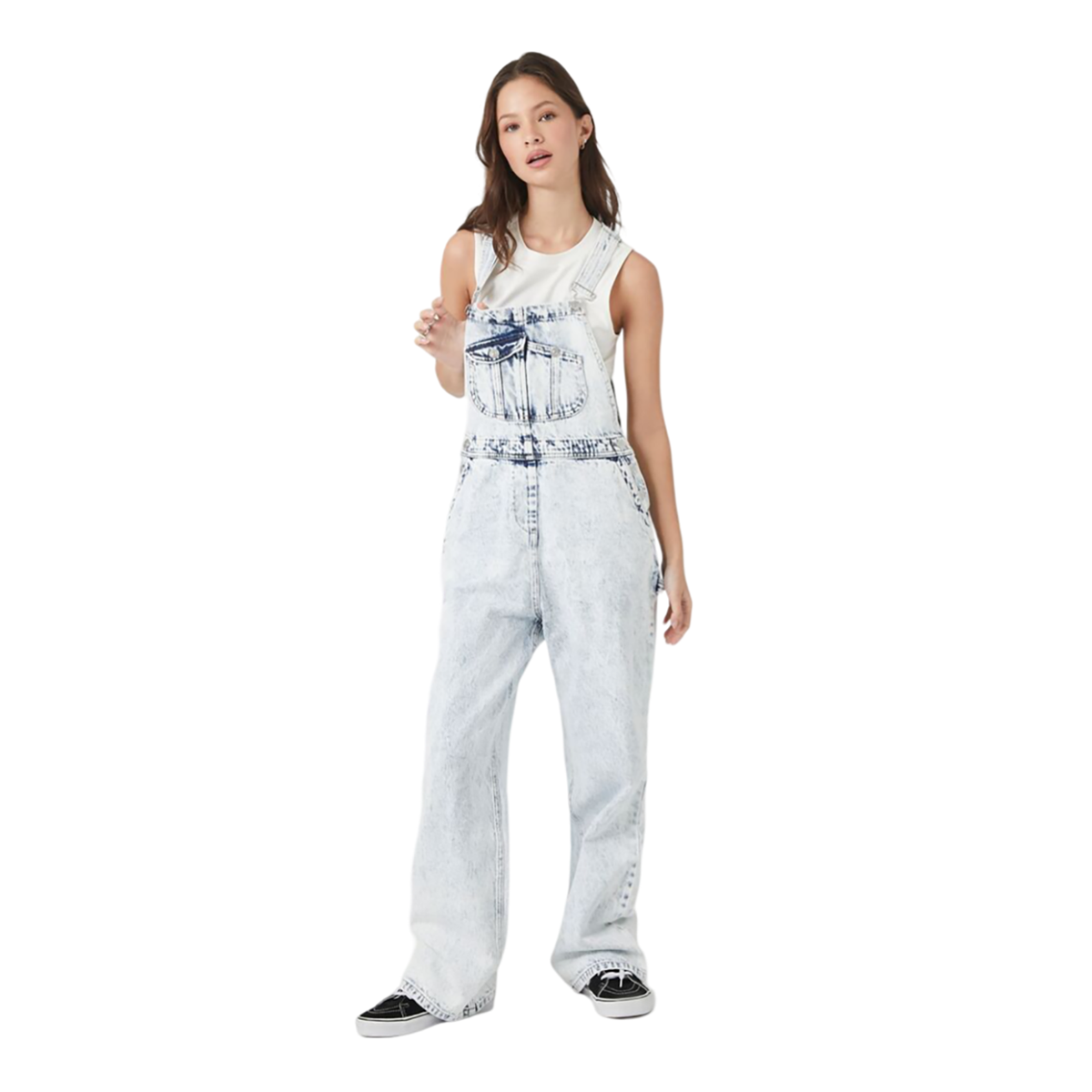 فوريفر 21 - جامبسوت جينز مريحه للنساء - بيعت من قبل اف اي جي