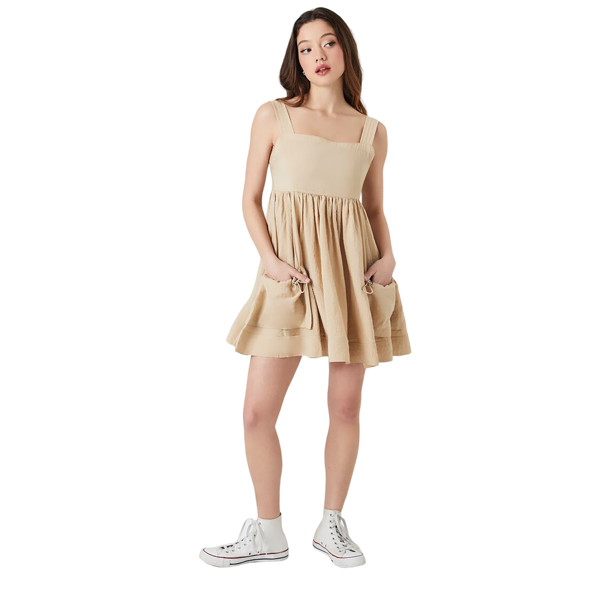 فوريفر 21 - فستان قصير برباط على شكل حرف A - بيعت من قبل اف اي جي