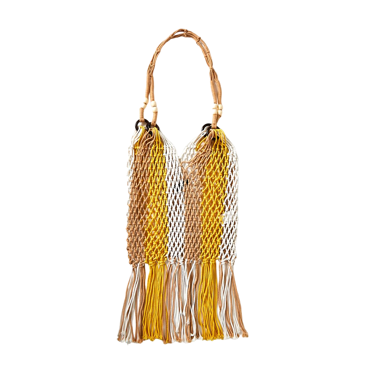 Forever 21 - Striped Fringe Crochet Tote Bag - Sold by FIG