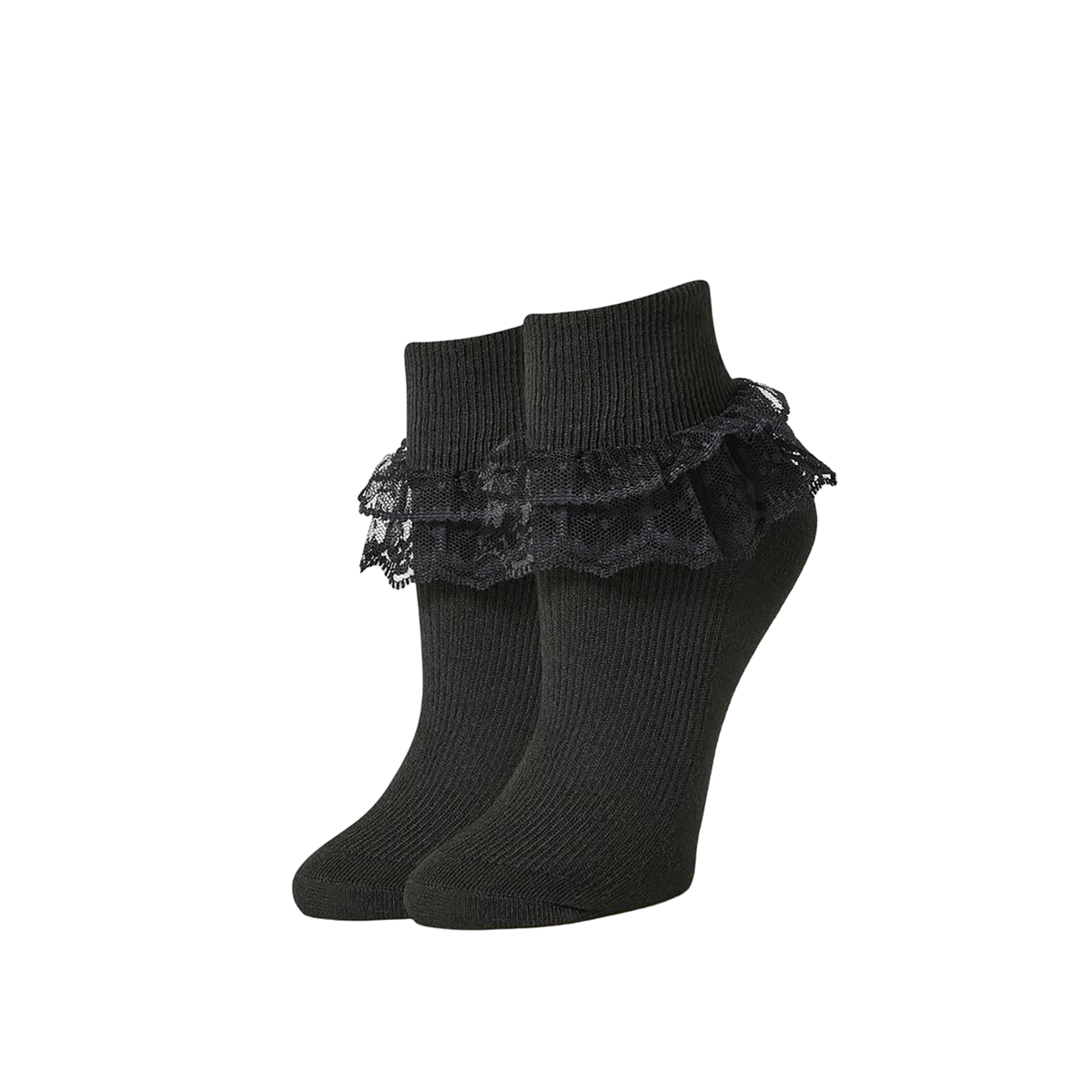 فور ايفر 21 - جوارب مزخرفة بكشكشة للنساء - بيعت من قبل اف اي جي