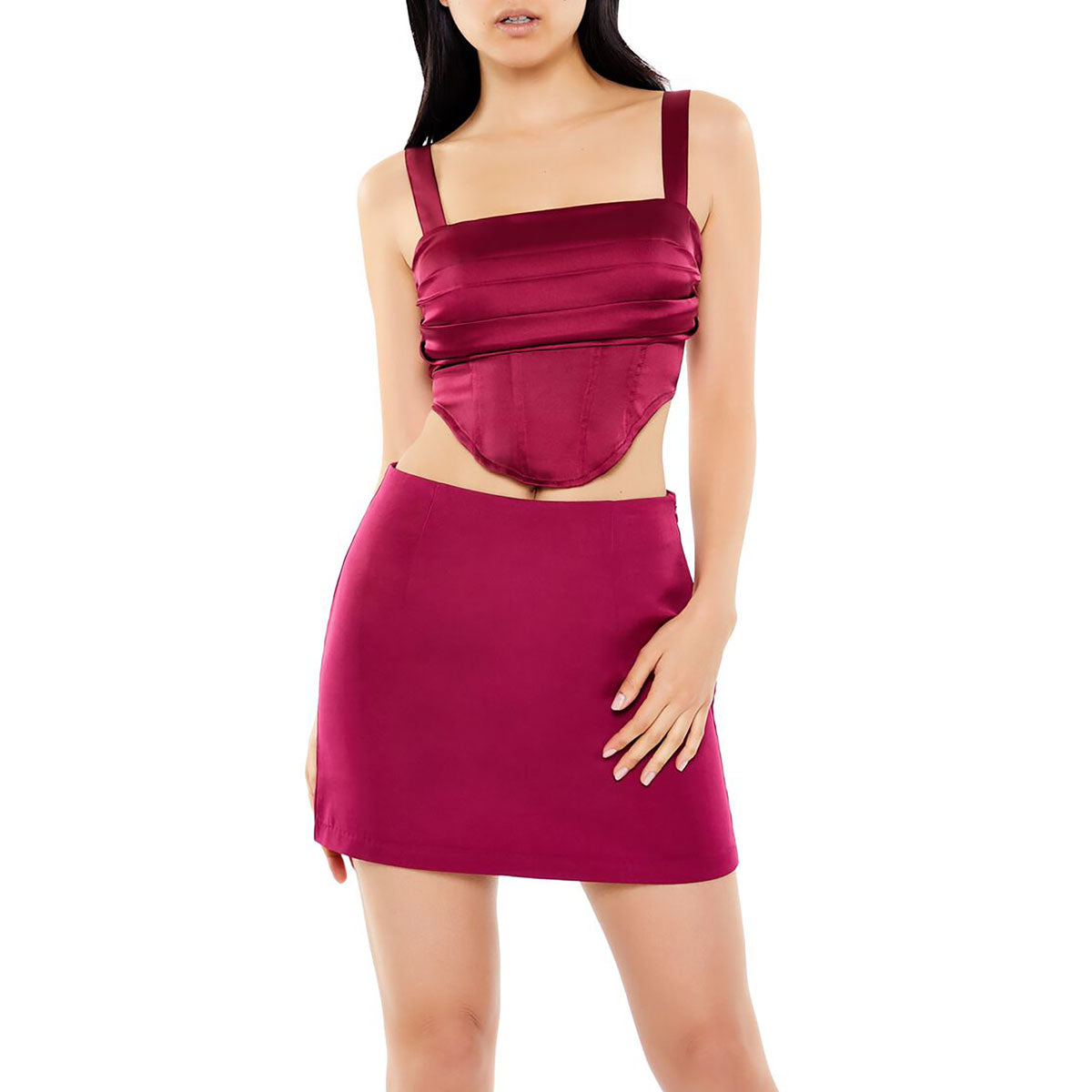 فور ايفر 21 - كروب توب ساتان للنساء - بيعت من قبل اف اي جي