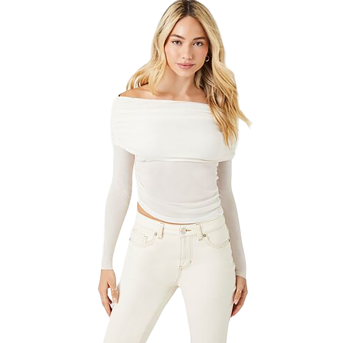 Forever 21 - Off-the-Shoulder Shirred Top - Sold by FIG