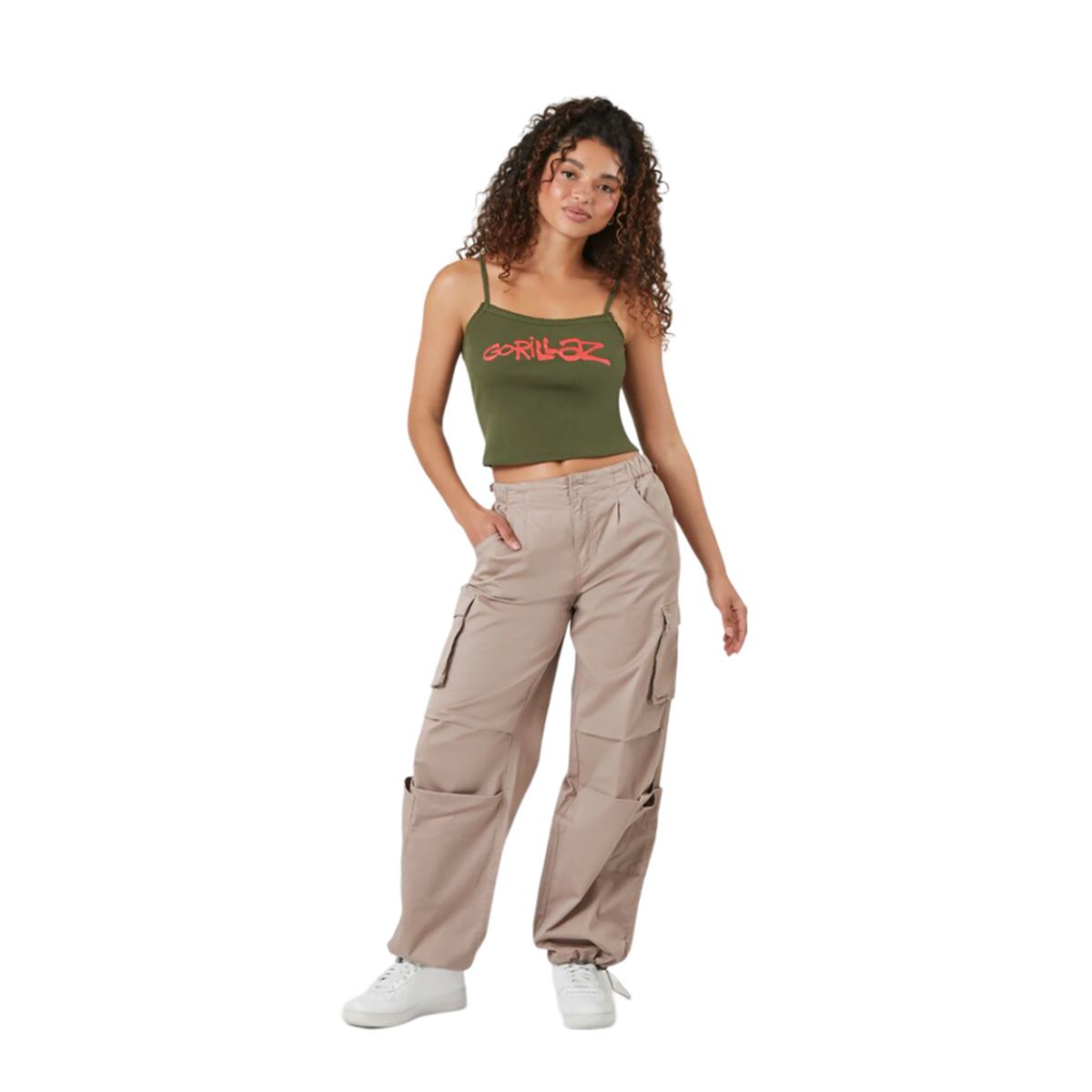 Forever 21 - Wide-Leg Cargo Parachute Pants - Sold by FIG