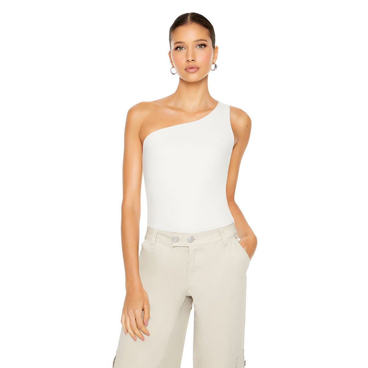 Forever 21 - Sculpt Shape One-Shoulder Bodysuit - Sold by FIG