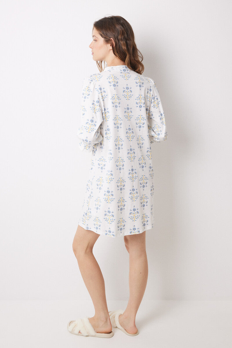 Women Secret - Flower Printed Short Nightgown for women - Sold by FIG