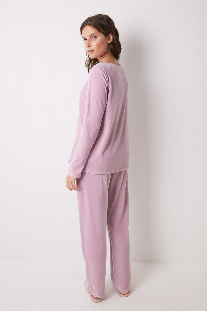 Women Secret - Velvet Long Pajamas for women - Sold by FIG