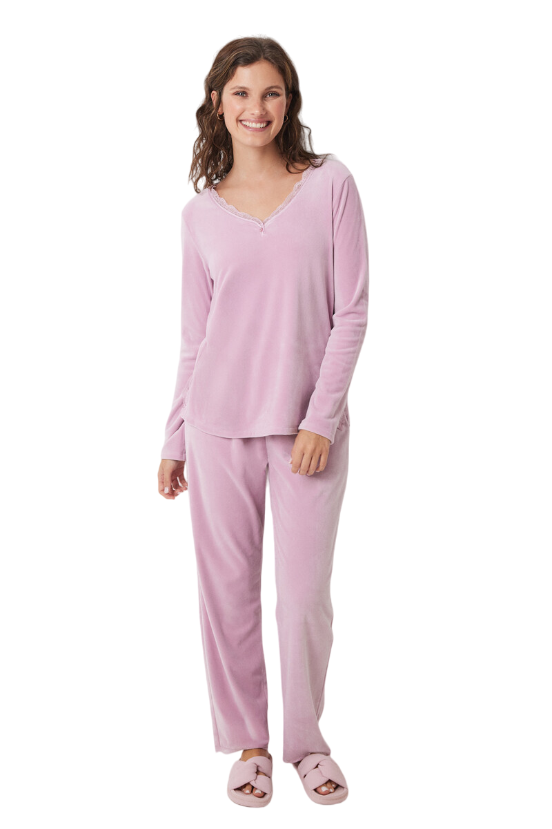 Women Secret - Velvet Long Pajamas for women - Sold by FIG