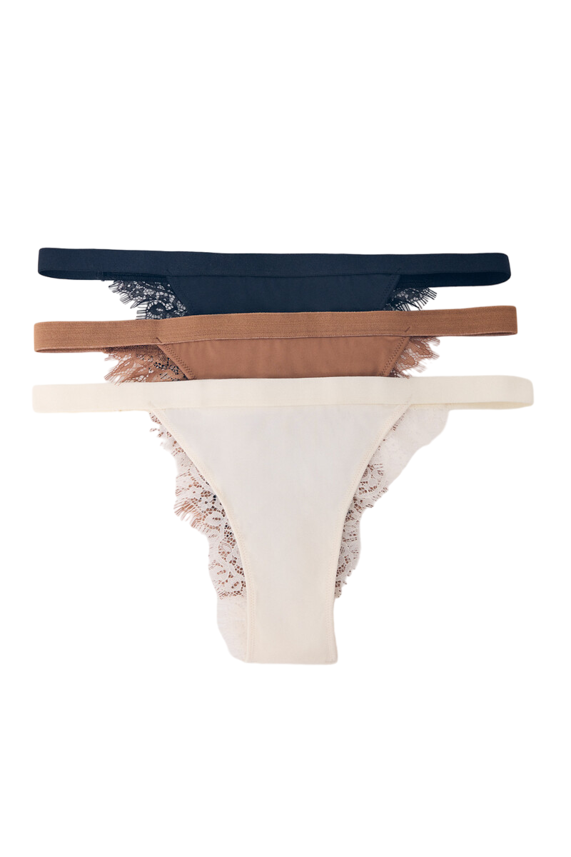 Women Secret - 3-Pieces Brazilian Panties for women - Sold by FIG