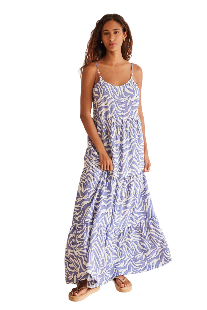 Women Secret - Long Dress Zebra Print Ruffles for women - Sold by FIG