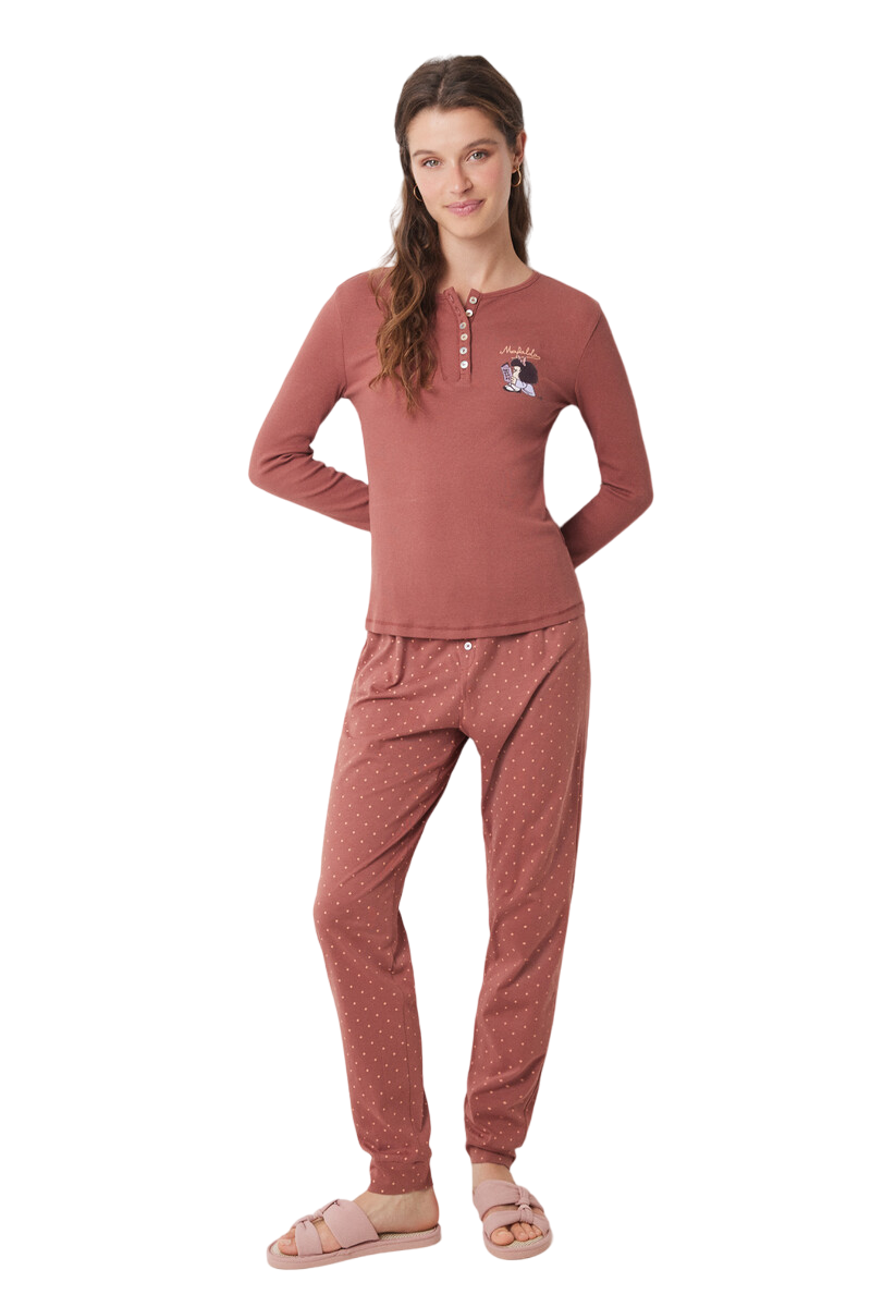 Women Secret - Mafalda Long Pajamas for women - Sold by FIG