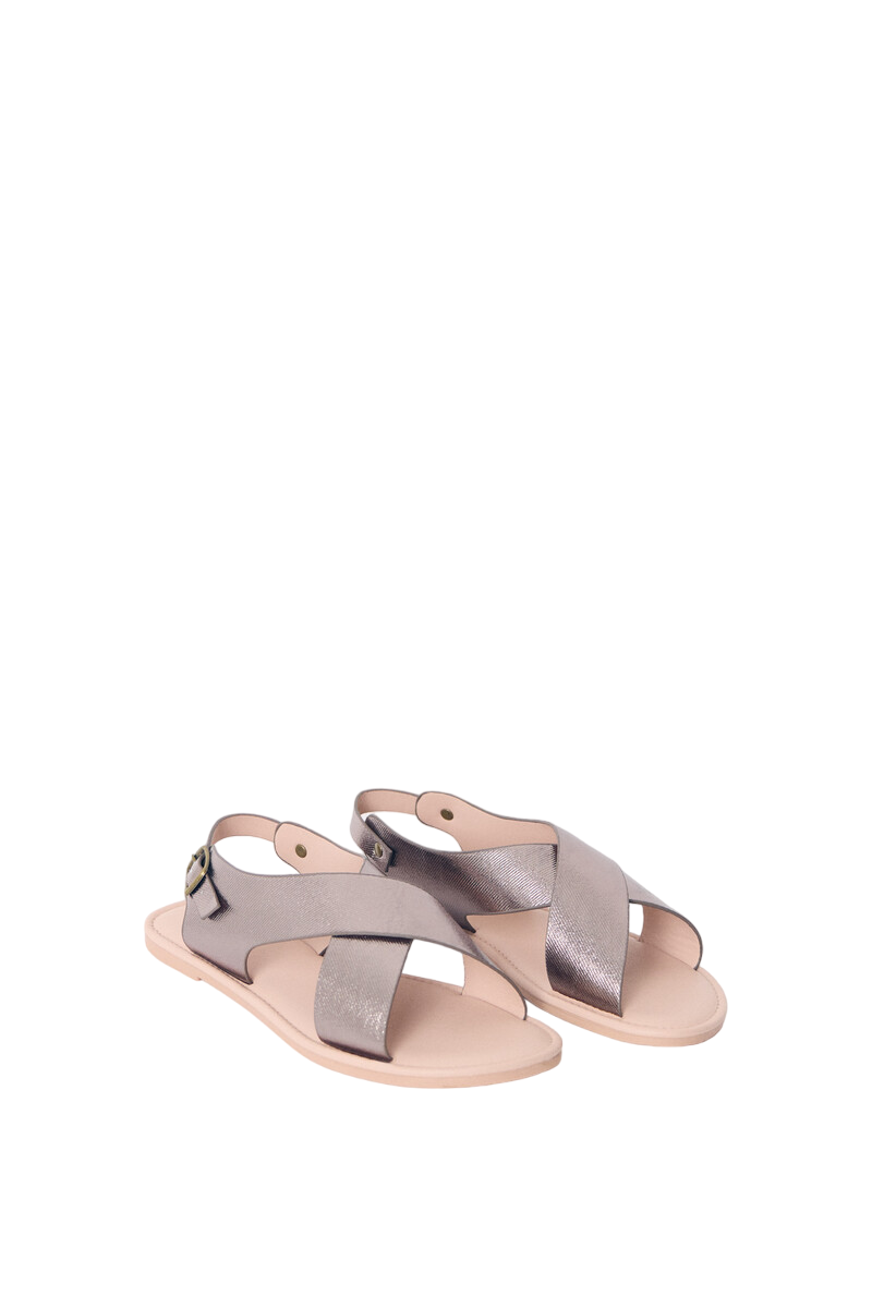 Women Secret - Shiny Flat Cross Sandals for women - Sold by FIG