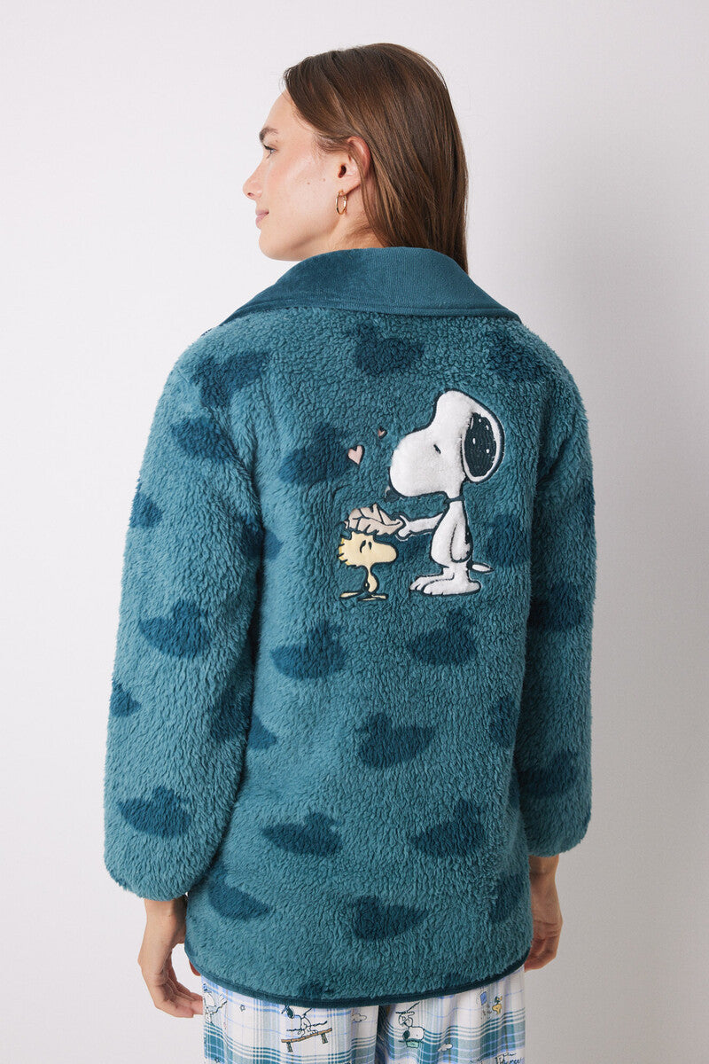 Women Secret - Snoopy Sheepskin Short Robe for women - Sold by FIG