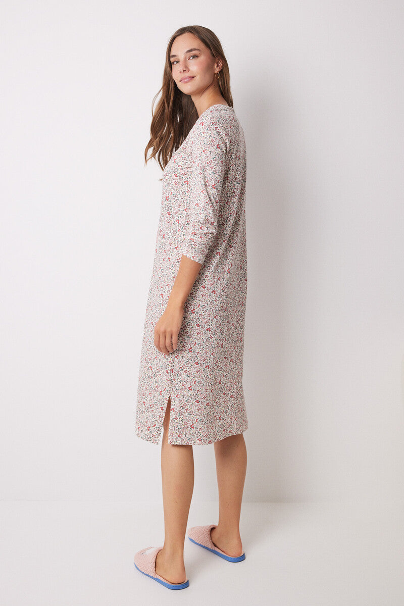 Women Secret - Printed Midi Nightgown for women - Sold by FIG
