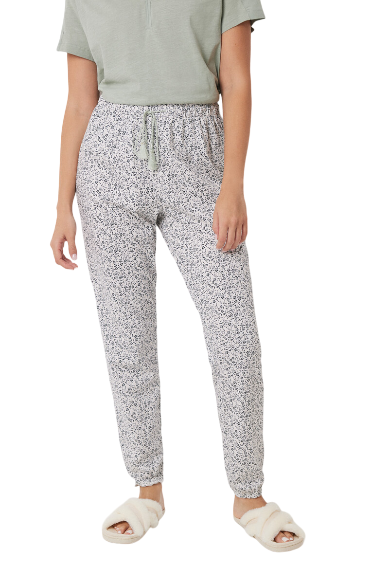 Women Secret - Flower Print Skinny Pajamas Pants for women - Sold by FIG