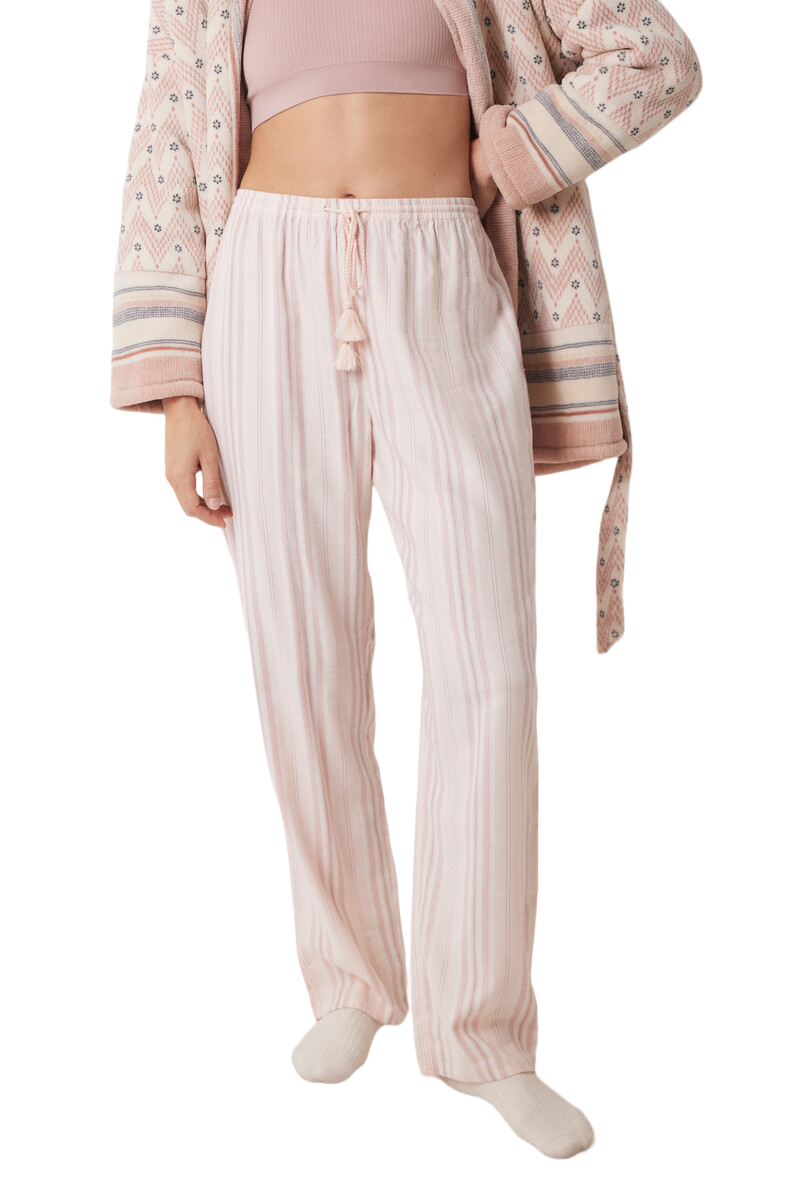 Women Secret - Striped Print Long Pajamas Pants for women - Sold by FIG