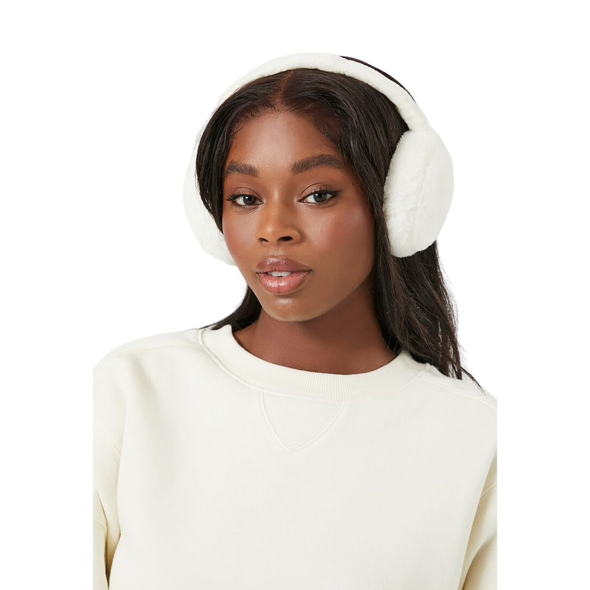 فور ايفر 21 - واقيات أذن من الفرو للنساء - بيعت من قبل اف اي جي