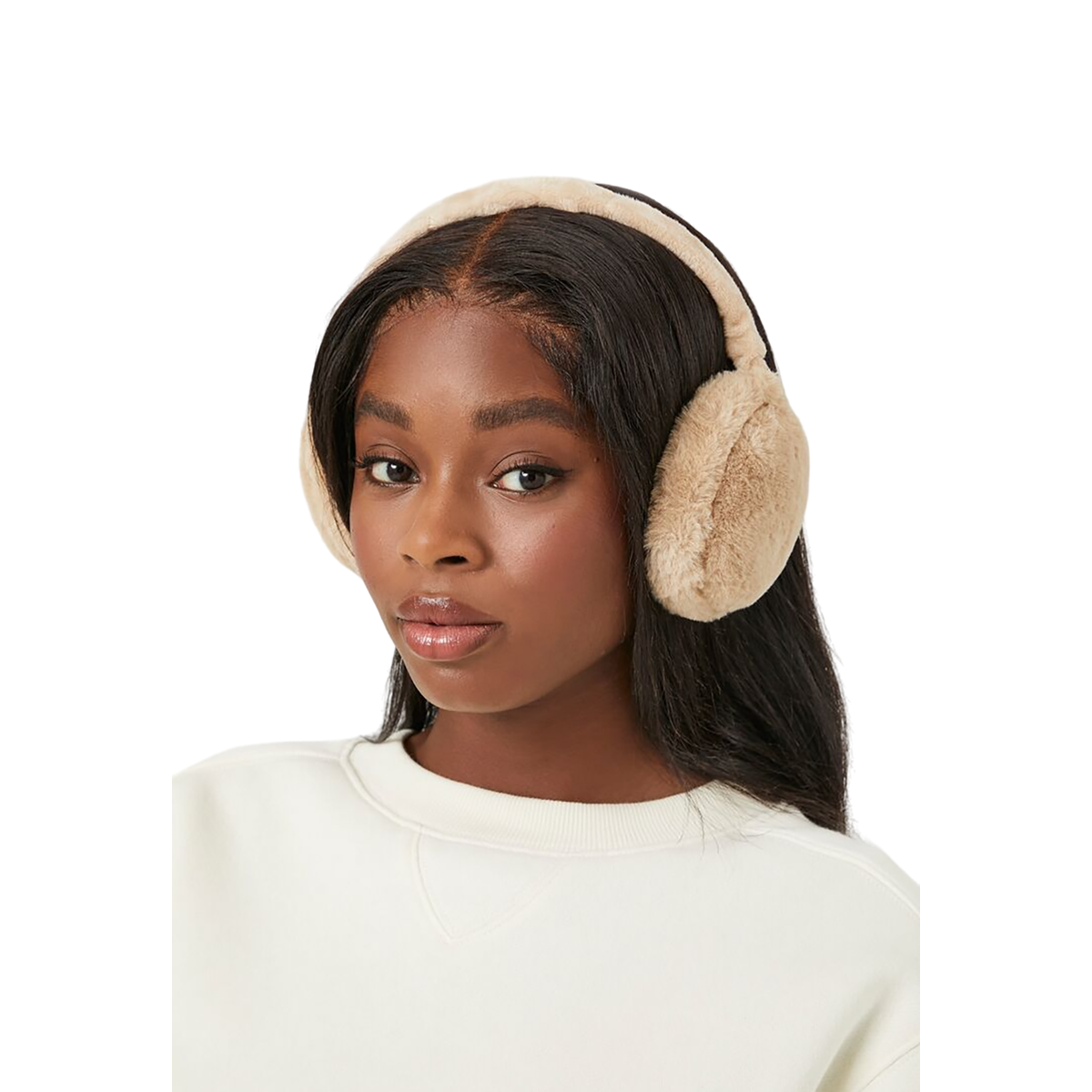 فور ايفر 21 - واقيات أذن من الفرو للنساء - بيعت من قبل اف اي جي